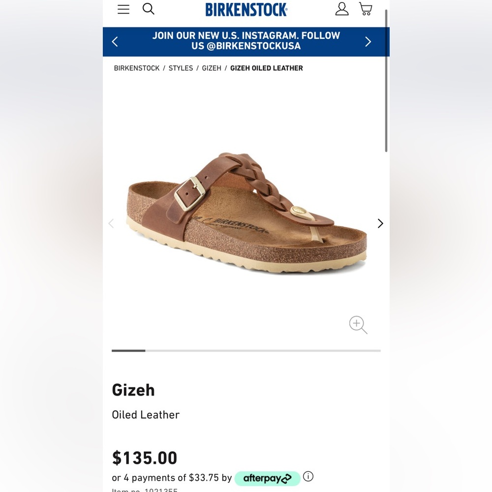 Women’s size 36 (8) Gezah Birkenstocks🤎